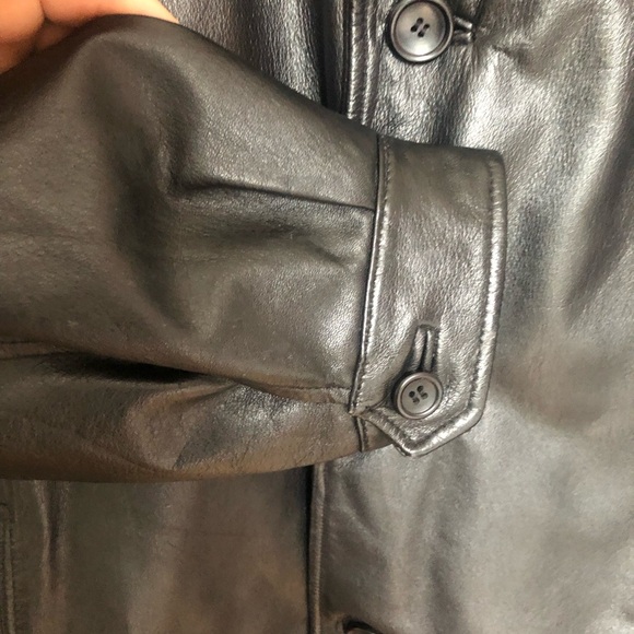 Danier Men's Black Leather Jacket Small - Picture 4 of 12
